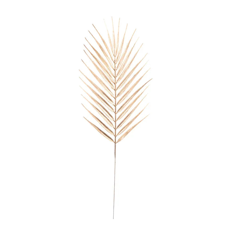 Artificial Tropical Palm Leaves 5/10 Pcs – Wedding & Home Décor Artificial Plant Decor Babs Gold 10 pcs
