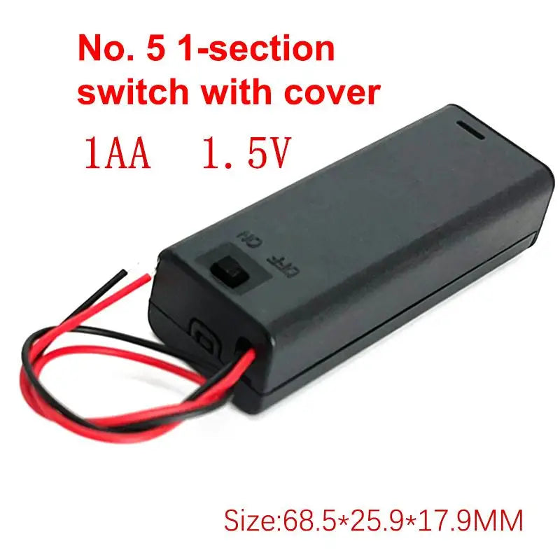AA Battery Holder 1–4 Slot DIY Case with Leads | HUXUAN Battery Holder Case Babs A1
