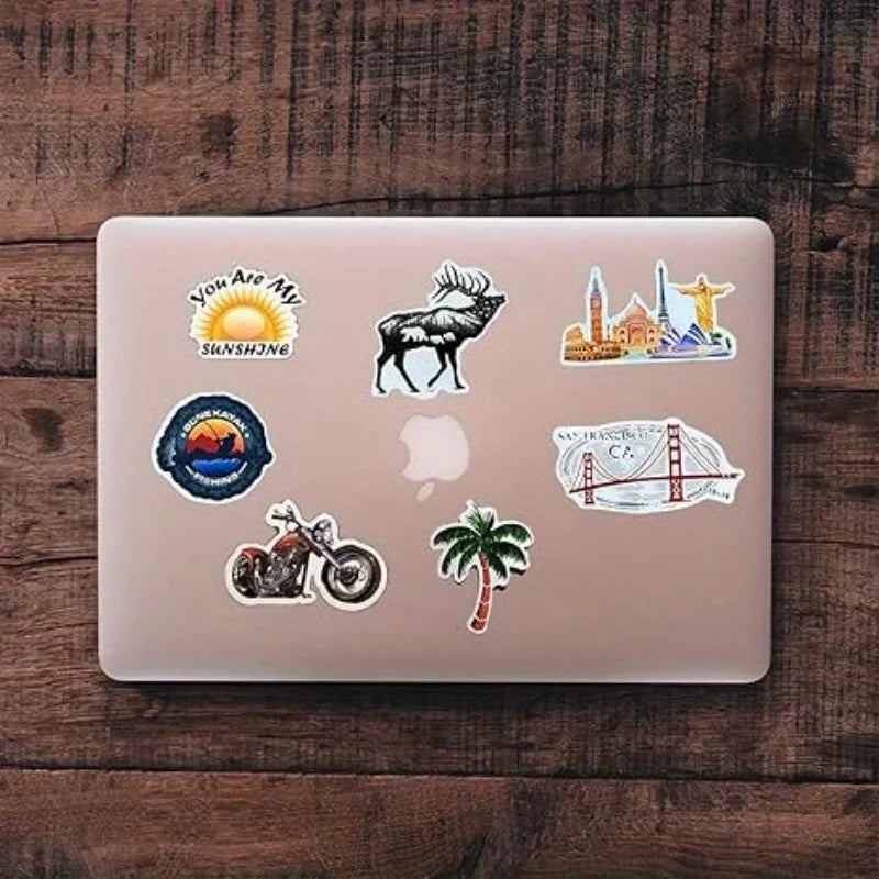 50 Waterproof PVC Vinyl Stickers – Laptops, Suitcases & More Vinyl Sticker Pack Babs