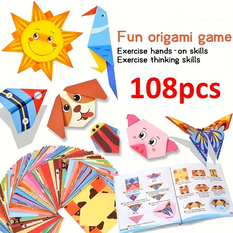 108-Piece Origami Set – 54 Unique Designs for DIY & Crafts Origami Craft Set Babs