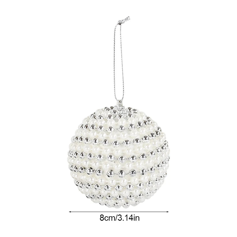 Large White Foam Christmas Ball Ornaments | Xmas Tree Pendants Christmas Ball Ornaments Babs B