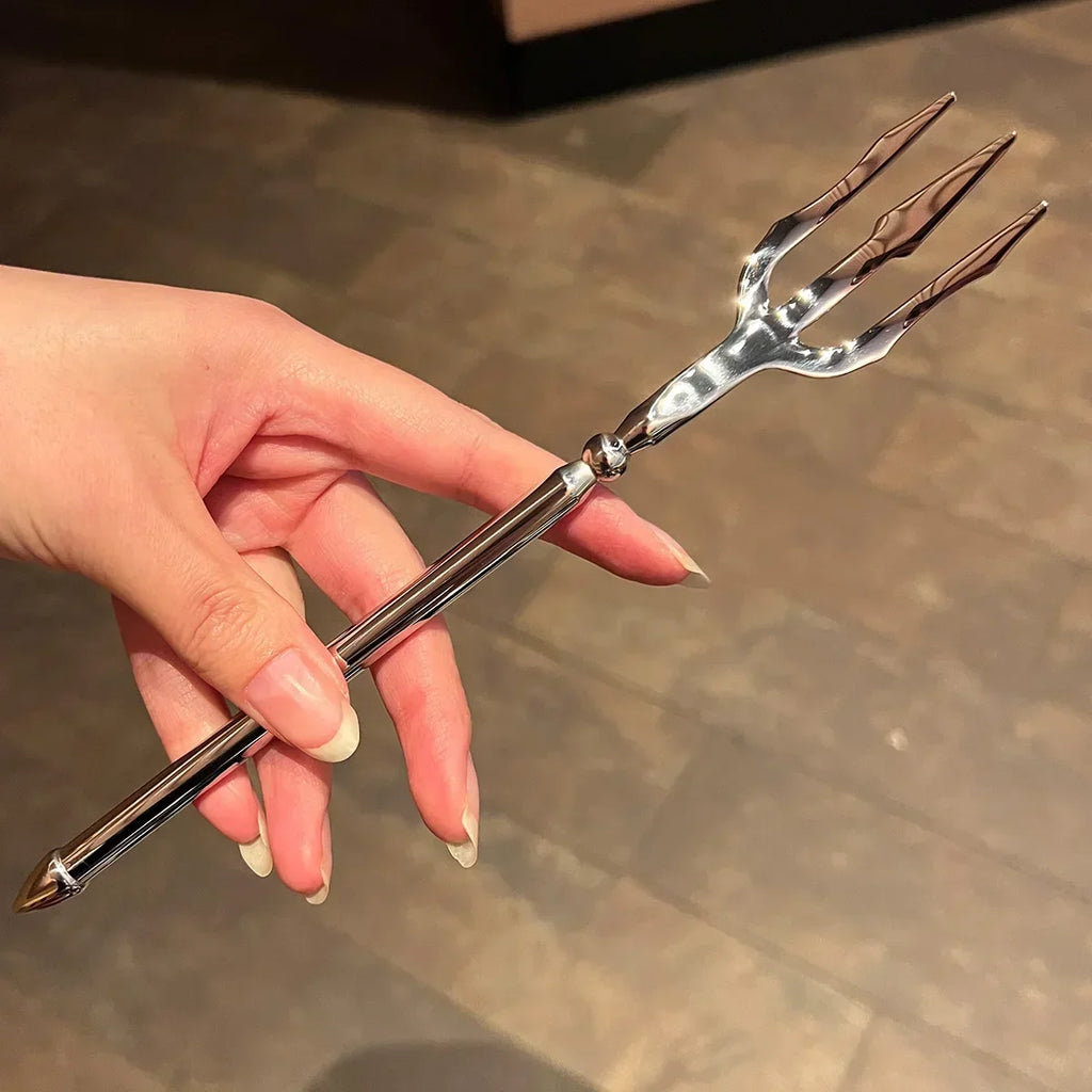 Sea God's Trident Stainless Steel Fork – Unique Gift Pick Novelty Flatware Fork Babs 1pc