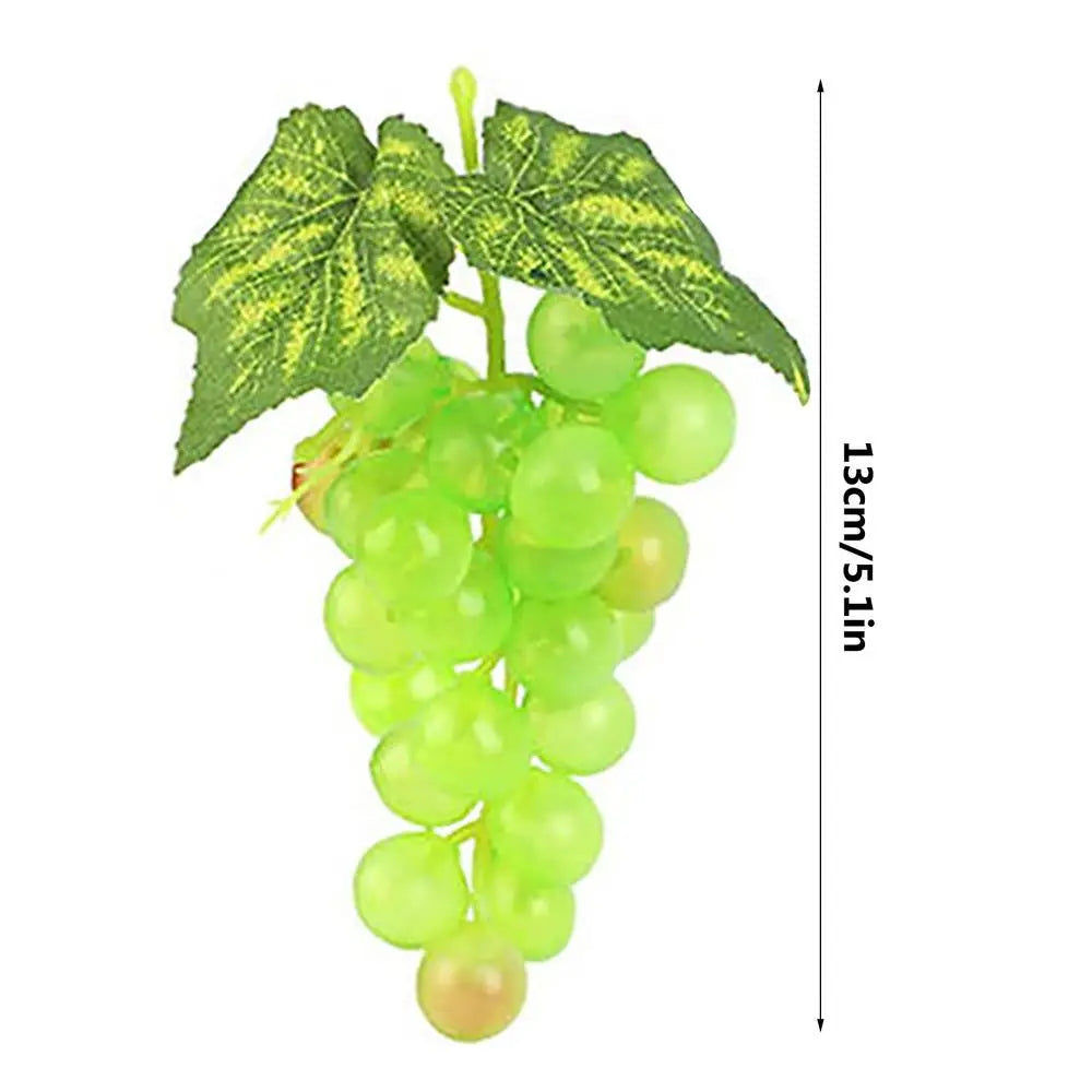 Artificial Grape Bunches – Faux Fruit Décor, 18 Grapes Artificial Fruit Decor Babs 13cm Green