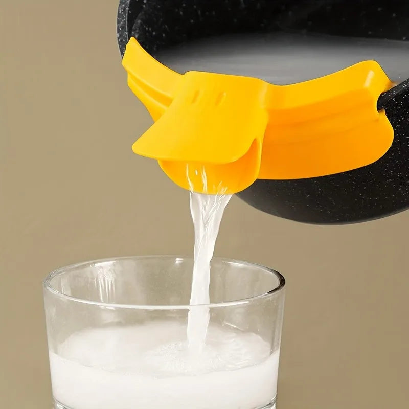 Anti-Spill Silicone Soup Pour Funnel | Easy Kitchen Pouring Kitchen Pour Funnel Babs