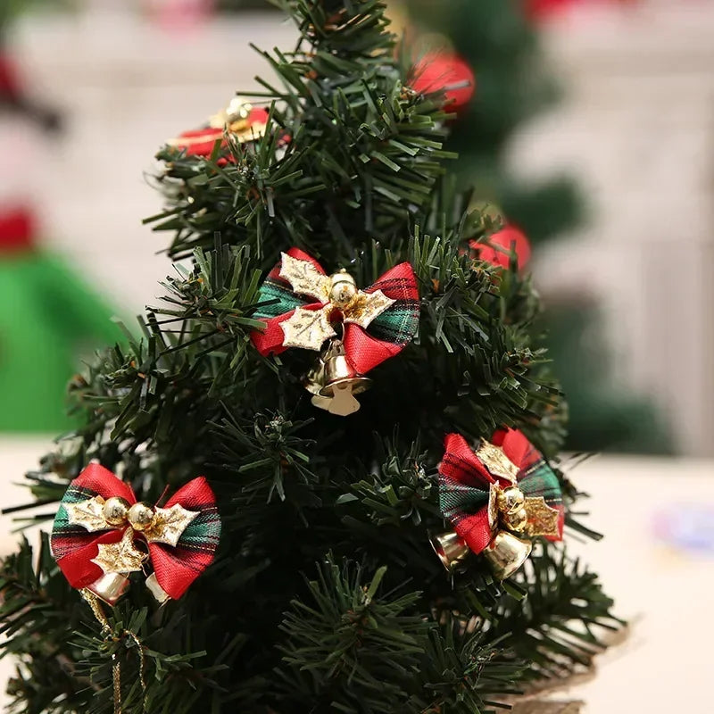 Christmas Bow with Bells Ornament – Tree & Garland Decor Christmas Bow Ornament Babs
