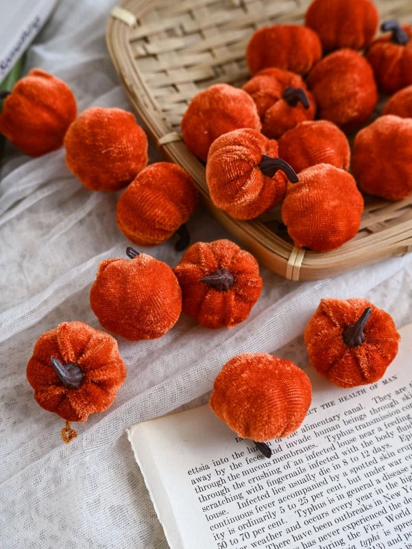 Mini Artificial Pumpkins 15/30 Pcs – Halloween & Fall Decor Artificial Pumpkin Decor Babs color 5 15 pcs