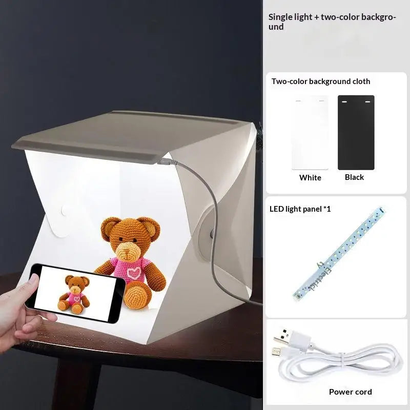 Portable Foldable LED Photo Studio Lightbox Tent LED Photo Lightbox Babs A1 2Colors
