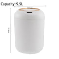 Smart Sensor Trash Can Auto-Open Lid Wastebasket for Home Smart Sensor Trash Can Babs White