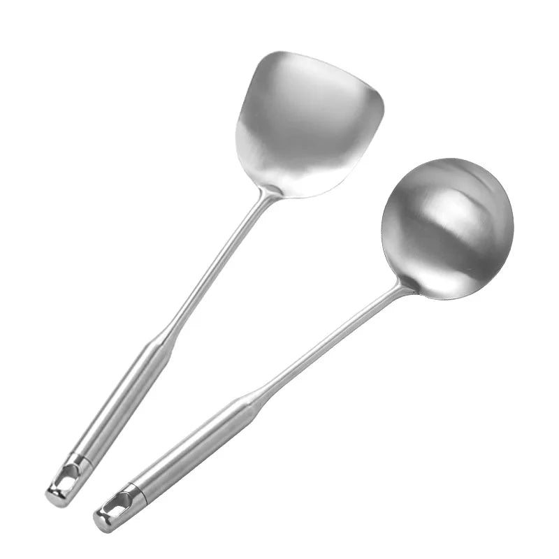 Heavy Duty Stainless Steel Kitchen Utensil Set – Spatula & Ladle Kitchen Utensil Set Babs