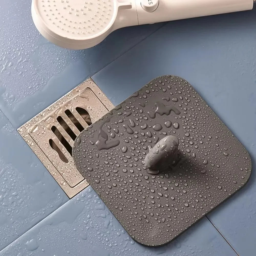 Silicone Floor Drain Cover Anti-Odor Sewer Deodorant Pad Floor Drain Cover Babs grey
