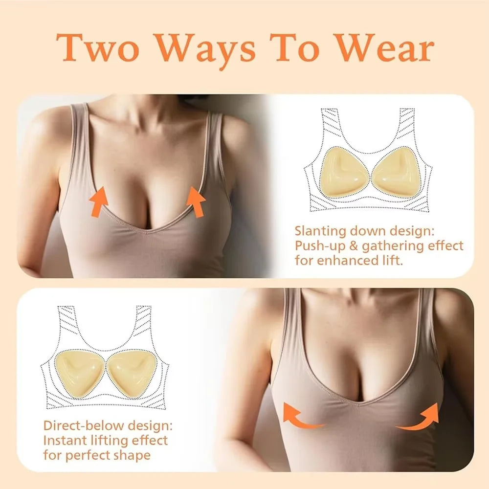 Double-Sided Sticky Bra Inserts – Invisible Push Up Lift Pads Bra Inserts & Pads Babs