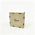 Vintage Wooden Photo Storage Box – Flip Cover Keepsake Organizer Photo Storage Box Babs white