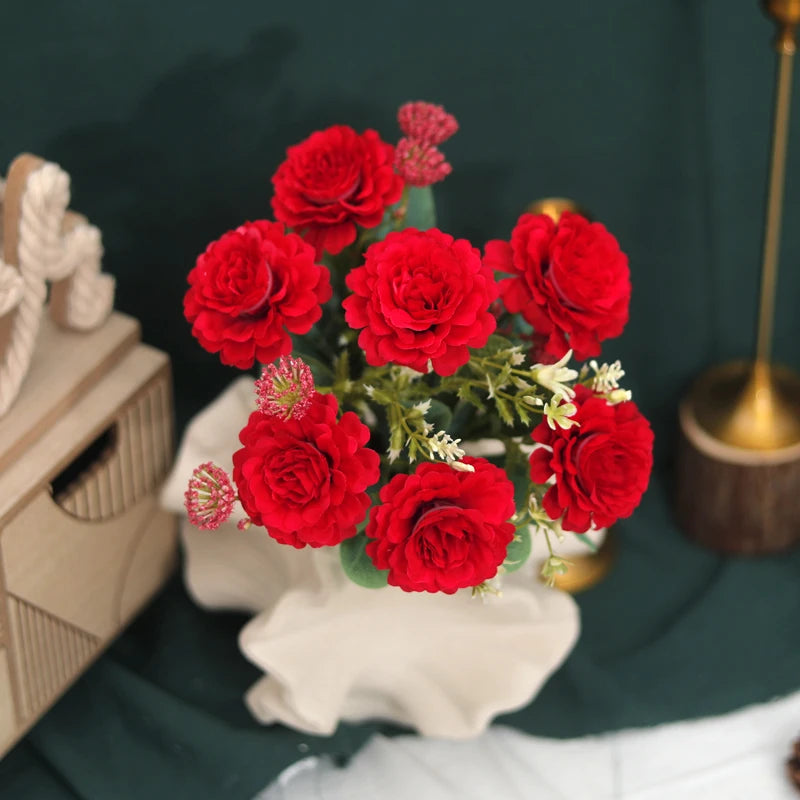 Peony Artificial Silk Flower Bouquet – Wedding & Home Décor Artificial Flower Bouquet Babs