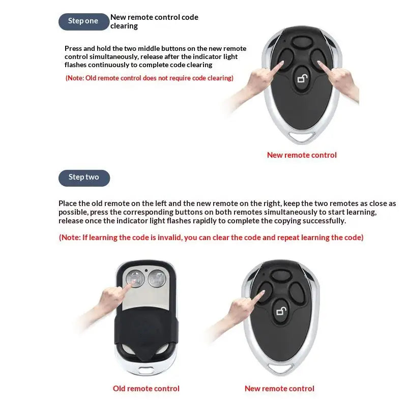 HCS101 4CH 433.92MHz Wireless Remote for Garage & Gate Wireless Remote Controller Babs