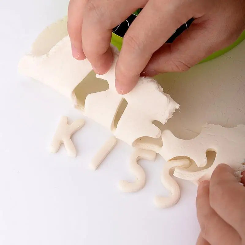 26-Pc Stainless Steel Alphabet Cookie Cutter & Fondant Mold Set Cookie Cutter Set Babs