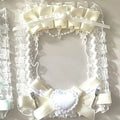 Lolita Photocard Holder – Satin Ribbon, Lace & Alloy Charms Photocard Display Holder Babs A3