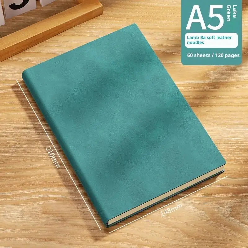 Vintage A5 Soft Leather Notebook – Business & College Journal Leather Notebook Babs A4