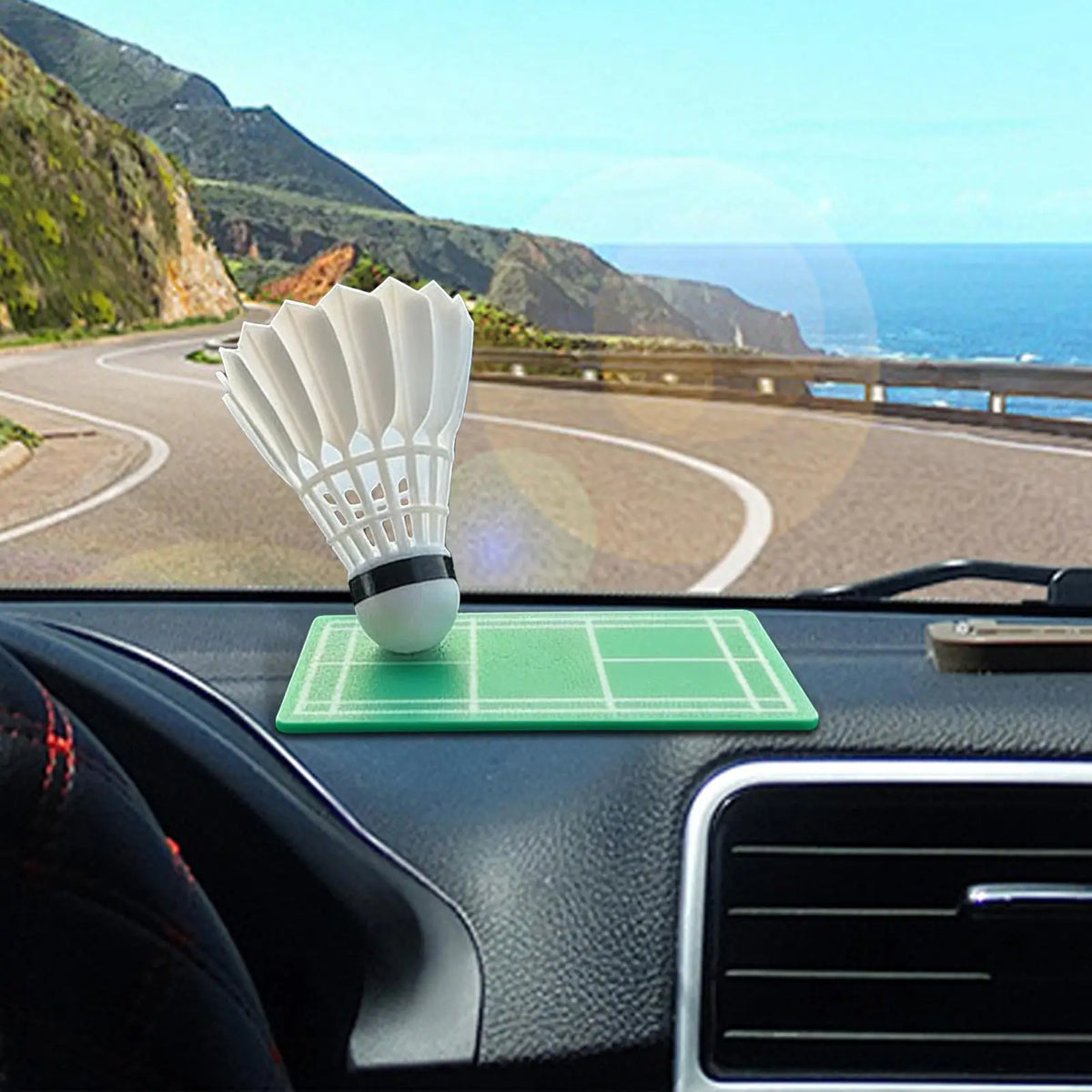 Badminton Shuttlecock 360° Rotating Car Dashboard Ornament Car Dashboard Ornament Babs