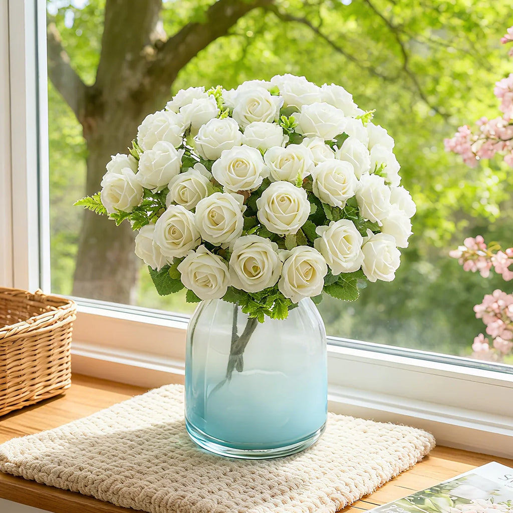 Artificial Silk Rose Bouquet for Wedding & Home Décor Artificial Silk Flowers Babs