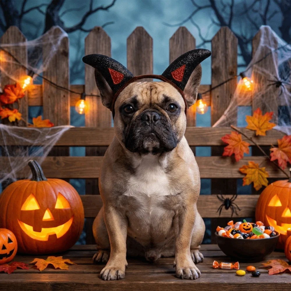 Devil Horns Pet Headband – Halloween Cosplay Costume Prop Pet Costume Headband Babs