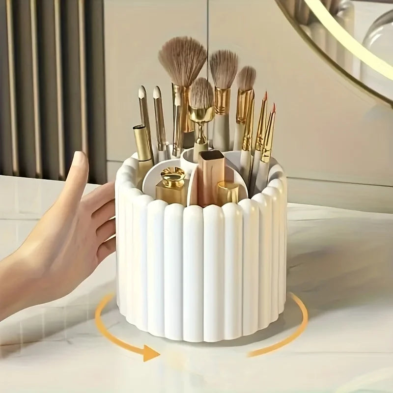 360° Spinning Makeup Brush Holder – 7-Slot Organizer Makeup Brush Organizer Babs