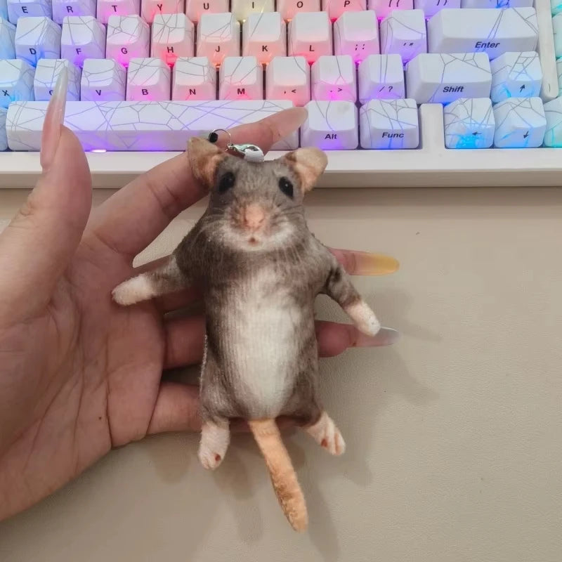 Kawaii Mouse Plush Doll with Skeleton – Poseable 12/24cm Collectible Plush Collectible Doll Babs 12cm 3pcs