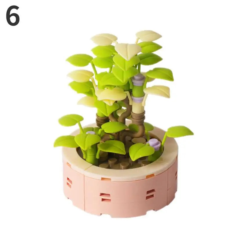 Bonsai Flower Building Blocks Set – DIY Potted Plant Model Kit Building Block Set Babs 6