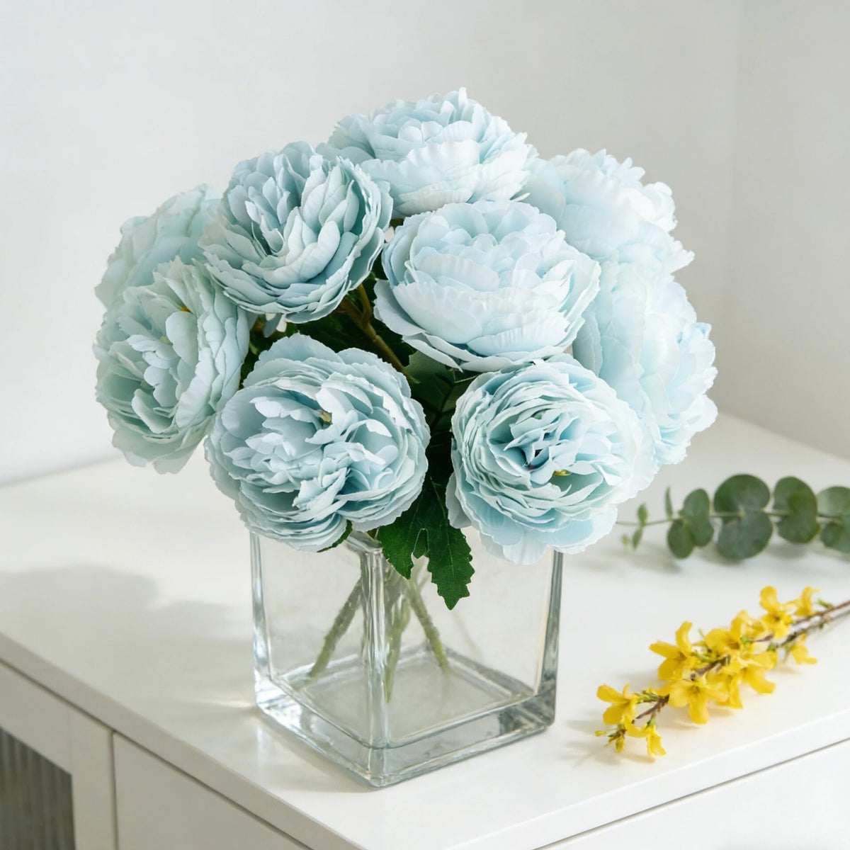 Artificial Silk Peony Flowers 4/8 Pcs – Wedding & Home Décor Artificial Silk Flowers Babs