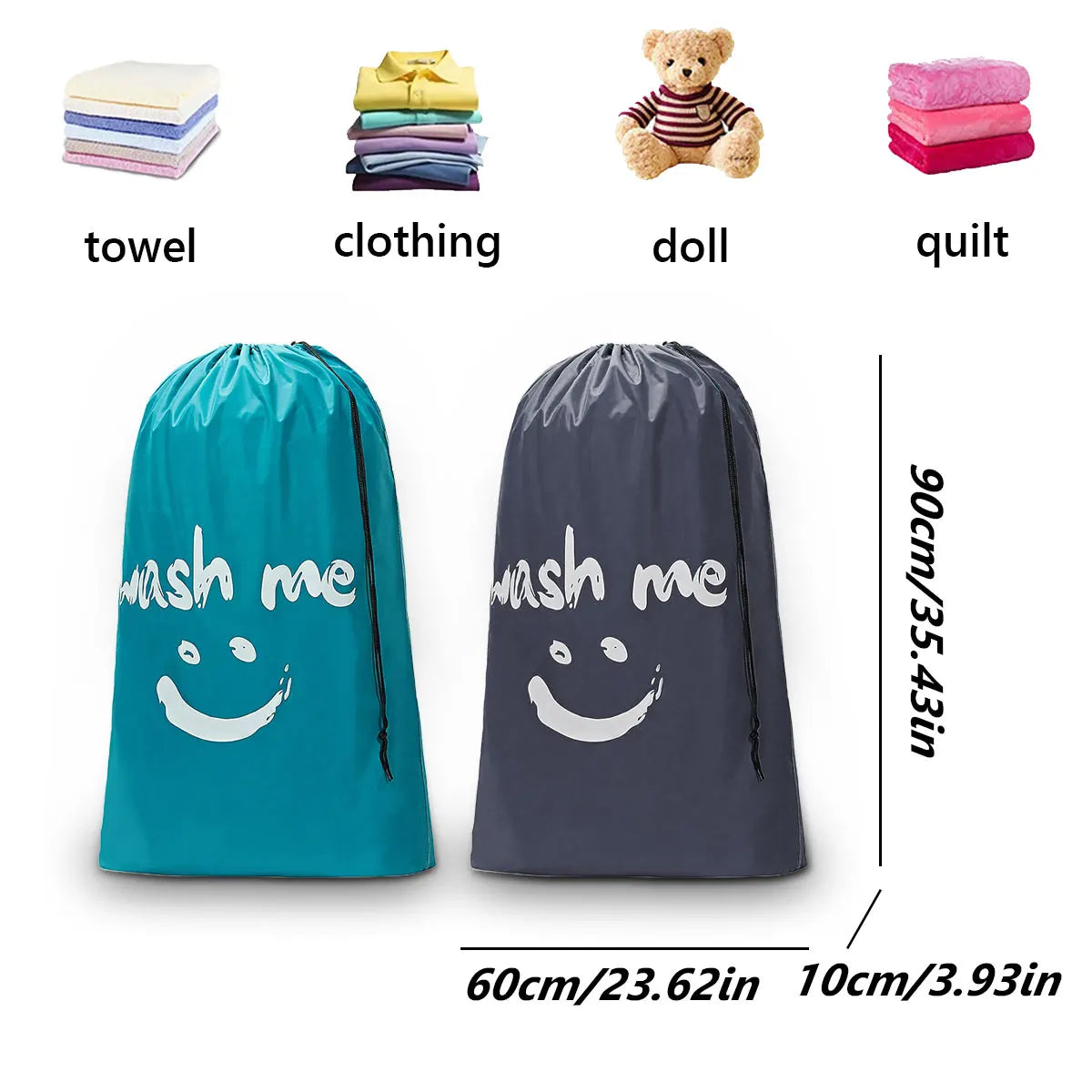 Extra Large Travel Laundry Bag with Drawstring – Heavy Duty Travel Laundry Bag Babs