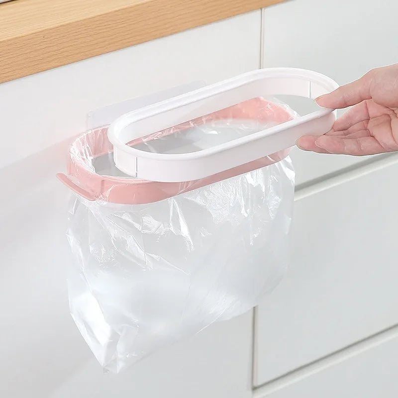 Space-Saving Garbage Bag Holder – Cabinet Hanging Rack Kitchen Storage Rack Babs
