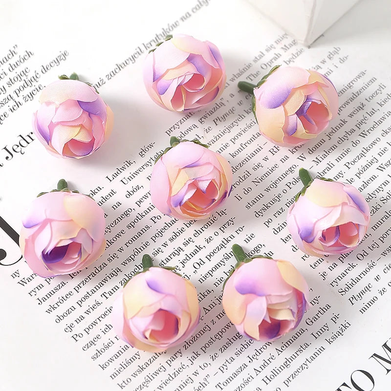 Silk Rose Artificial Flowers 20/30Pcs – Wedding & Home Decor Artificial Silk Roses Babs Pink Purple 20Pcs