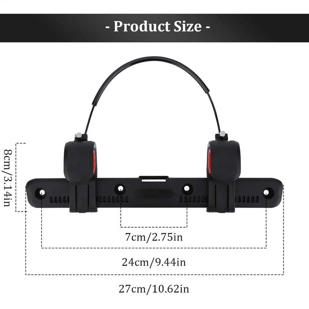 Adjustable Bicycle Saddle Rack Bag Buckle Clip – 75kg Nylon Pannier Rack Buckle Babs