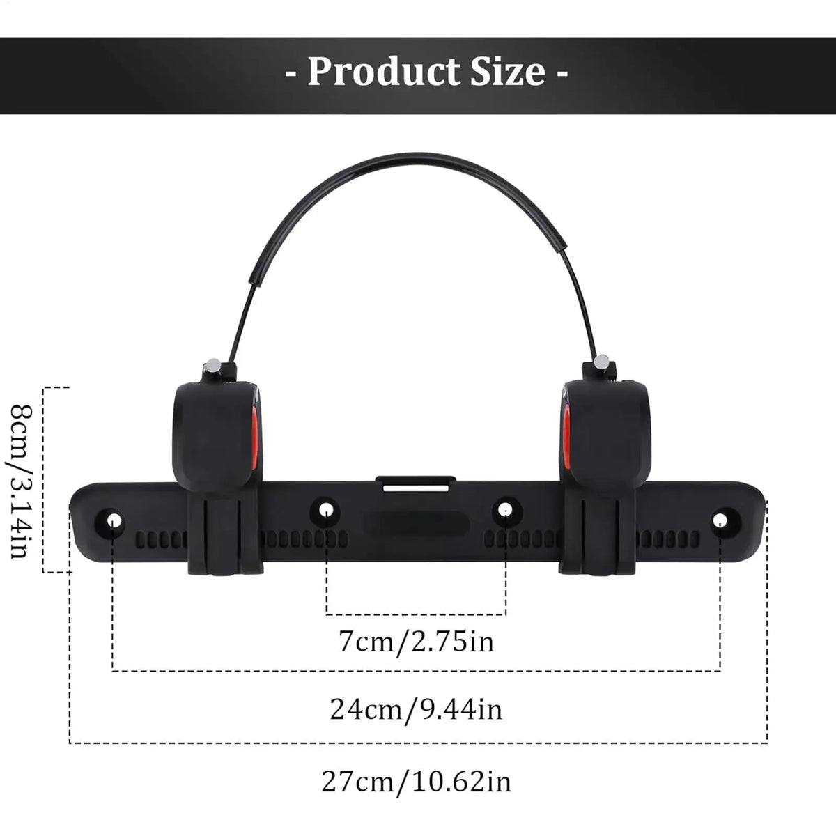 Adjustable Bicycle Saddle Rack Bag Buckle Clip – 75kg Nylon Pannier Rack Buckle Babs