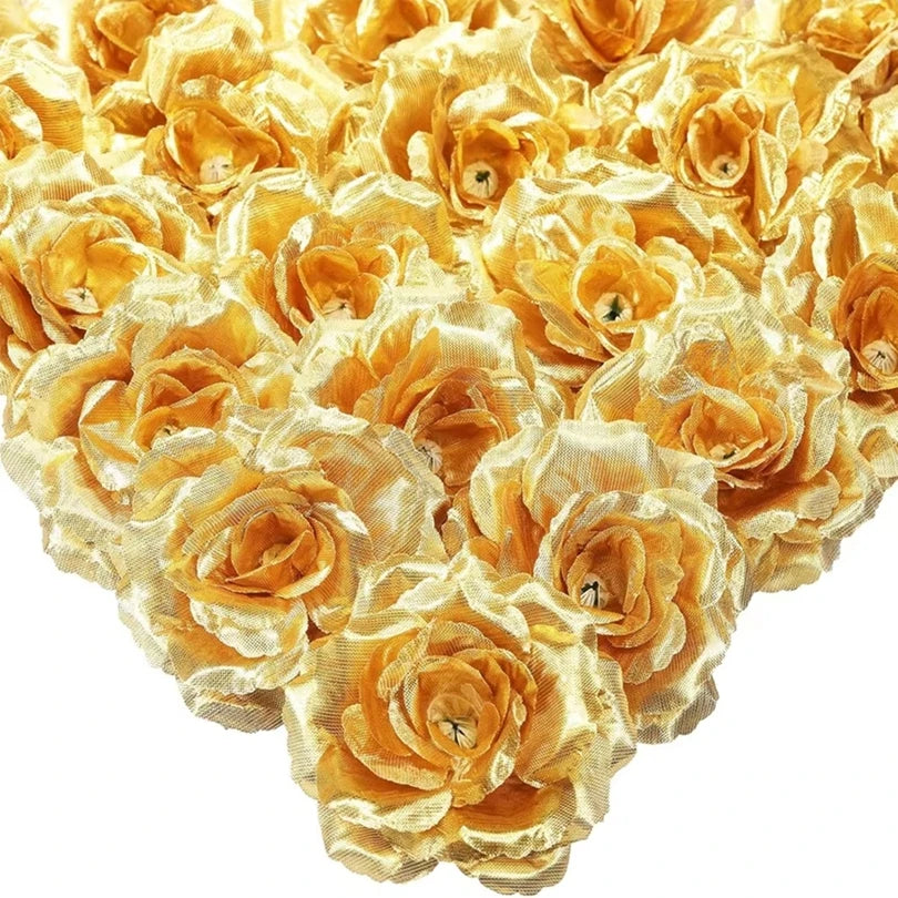 20/40pc Silk Rose Artificial Flower Heads for Wedding & Decor Artificial Flower Heads Babs