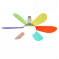 E27 Socket Ceiling Fan with LED Light & Remote Control Ceiling Fan Light Babs 52cm RGB