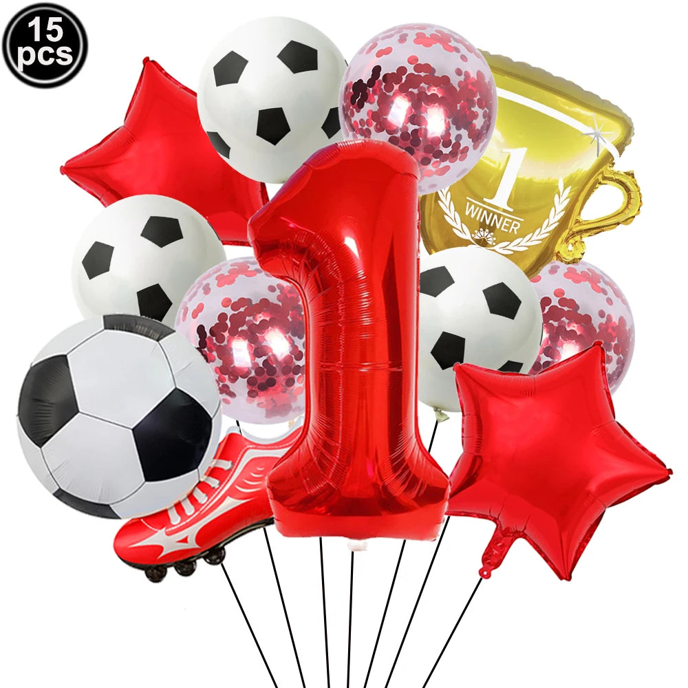 32" Soccer Ball Foil Balloon Set – Kids Birthday Party Decor