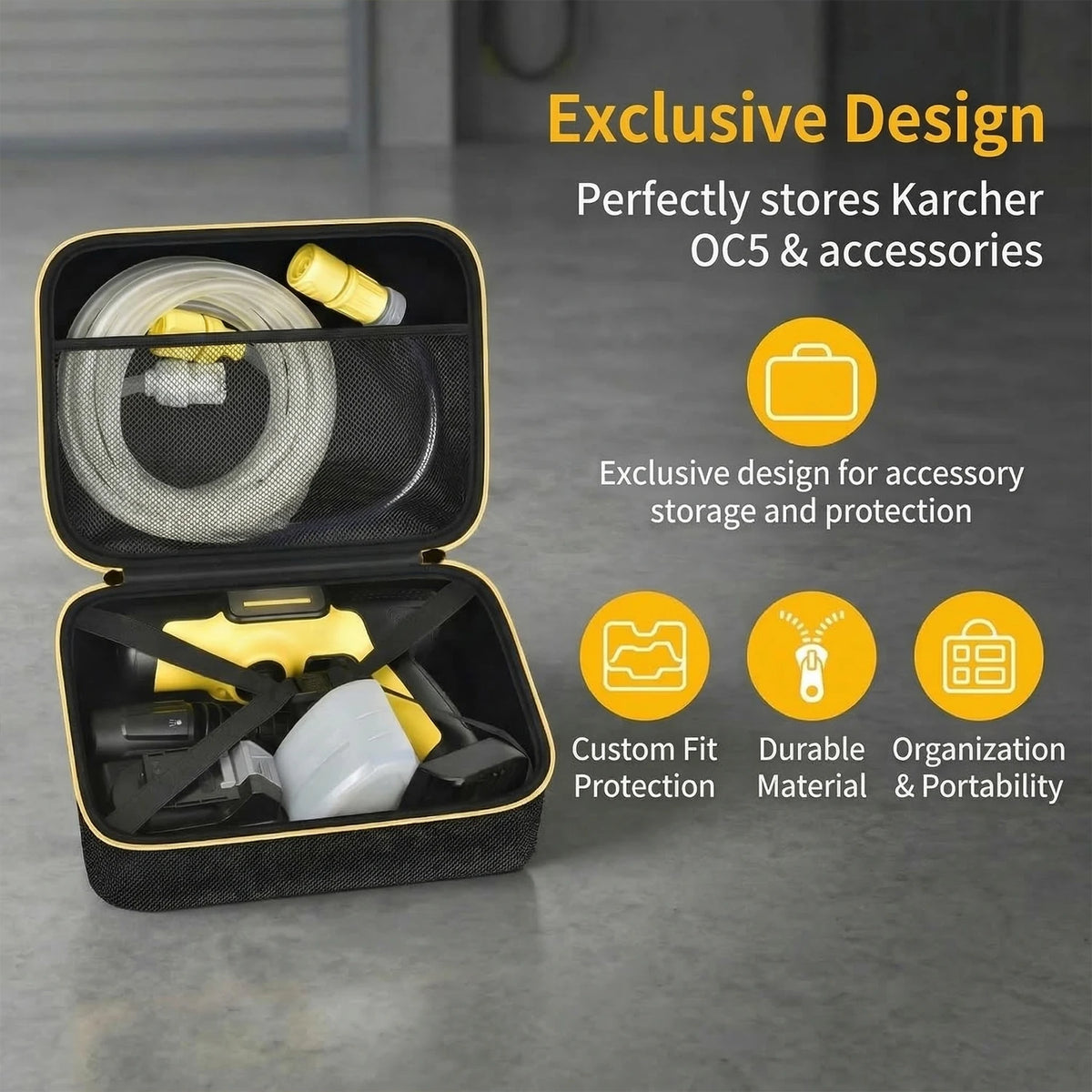 Hard Case for Kärcher OC 5 Handy CB – 900D Oxford Fabric Pressure Washer Case Babs