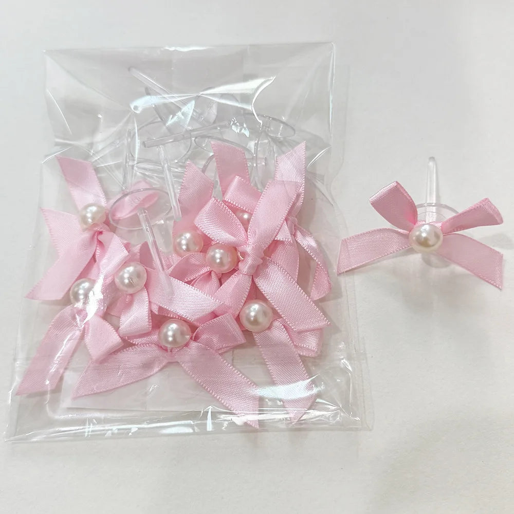 Pink Bow Cake Toppers – Birthday, Wedding & Baby Shower Cake Topper Babs