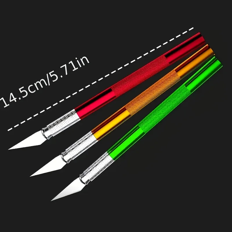 13-Piece Aluminum Alloy Engraving Knife Set | DIY Cutting Kit Engraving Knife Set Babs
