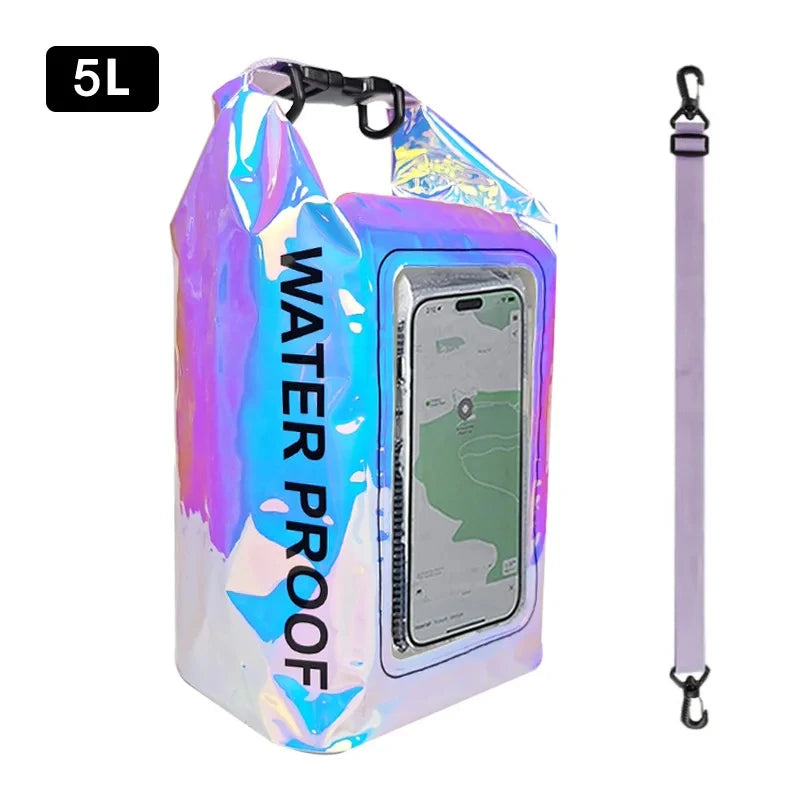 Waterproof Dry Bag 2L 5L Touch Screen PVC Outdoor Backpack Waterproof Dry Bag Babs 5L LC