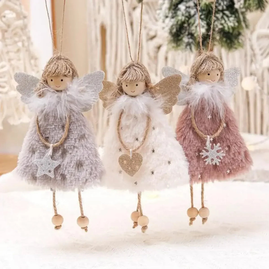 Christmas Angel Girl Doll Ornament – Festive Tree Hanging Decor Christmas Tree Ornament Babs
