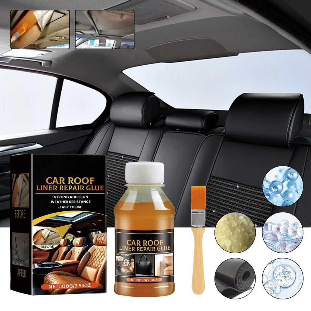 Car Headliner Adhesive Glue 100g – Heat Resistant, Fast Dry Automotive Repair Adhesive Babs