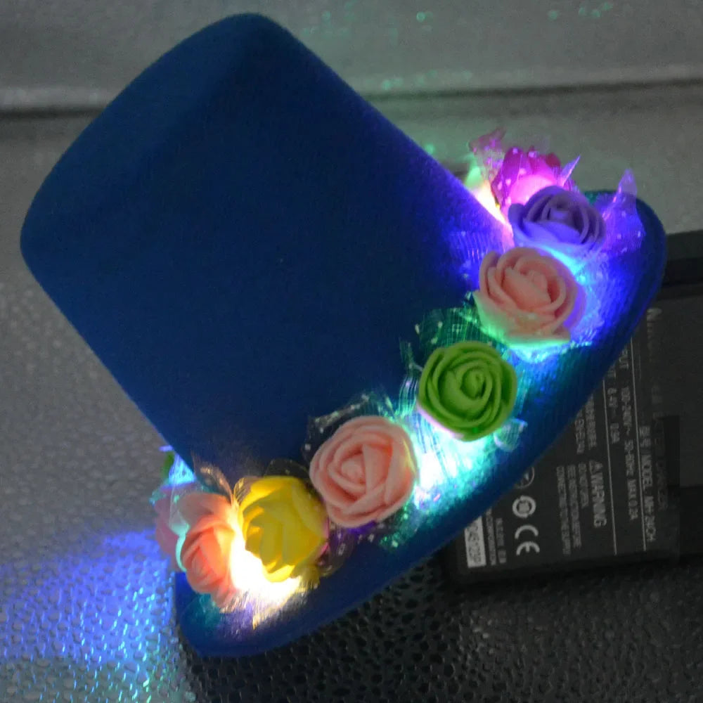 LED Feather Angel Halo Crown Headband – Bridal & Party LED Halo Headband Babs 7a
