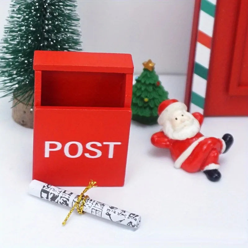 1:12 Miniature Dollhouse Mailbox & Newspaper Holiday Decor Dollhouse Miniature Babs