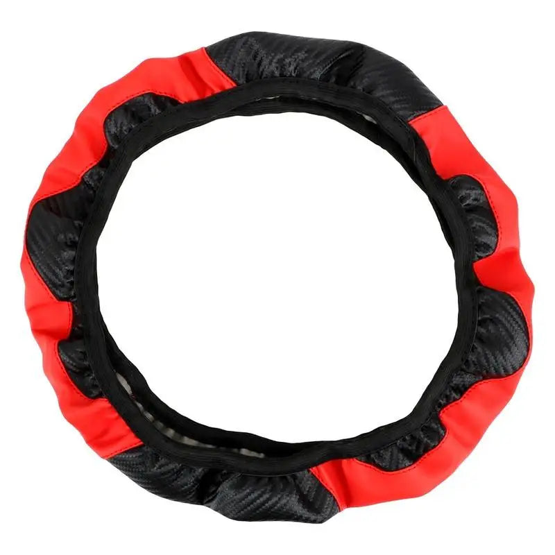 PU Leather Car Steering Wheel Cover – Anti-Slip 38cm Steering Wheel Cover Babs