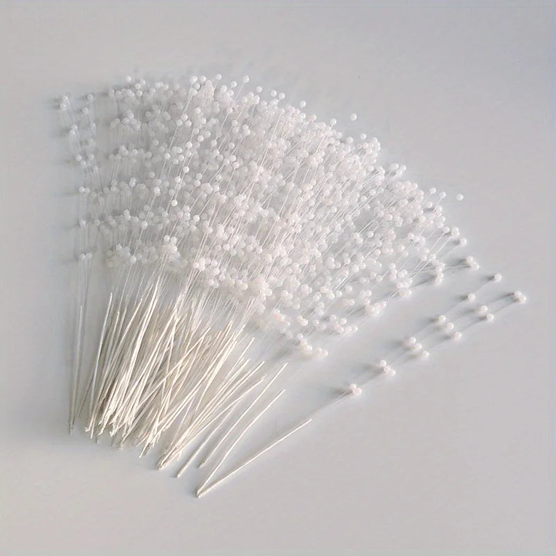 100pcs Pearl Beaded Flower Sticks for Wedding & Event Décor Wedding Floral Picks Babs 100pcs