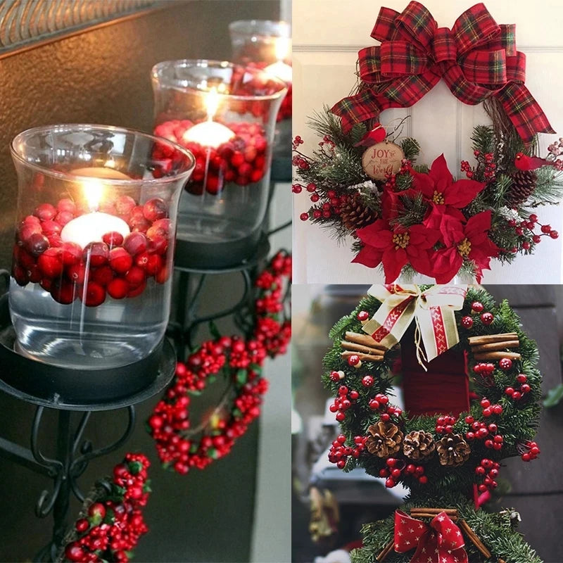 Pearl Stamens Artificial Berries for DIY Wreaths & Floral Décor Artificial Floral Picks Babs