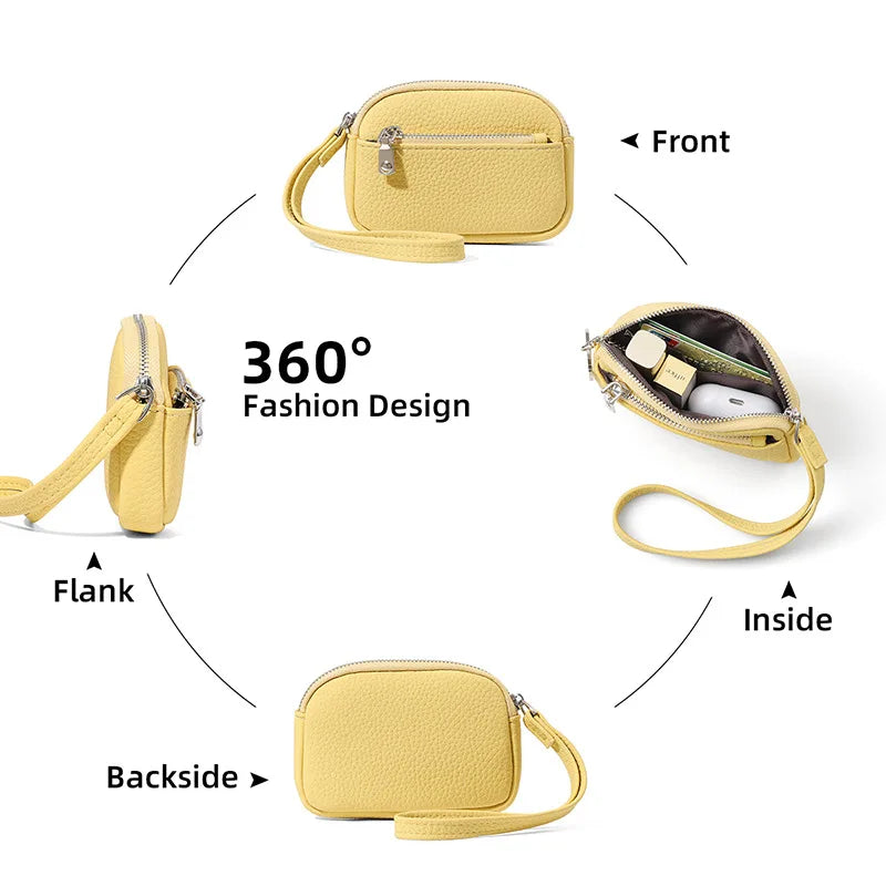 Mini PU Keychain Purse – Lipstick & Earphone Holder Wallet Mini Keychain Purse Babs