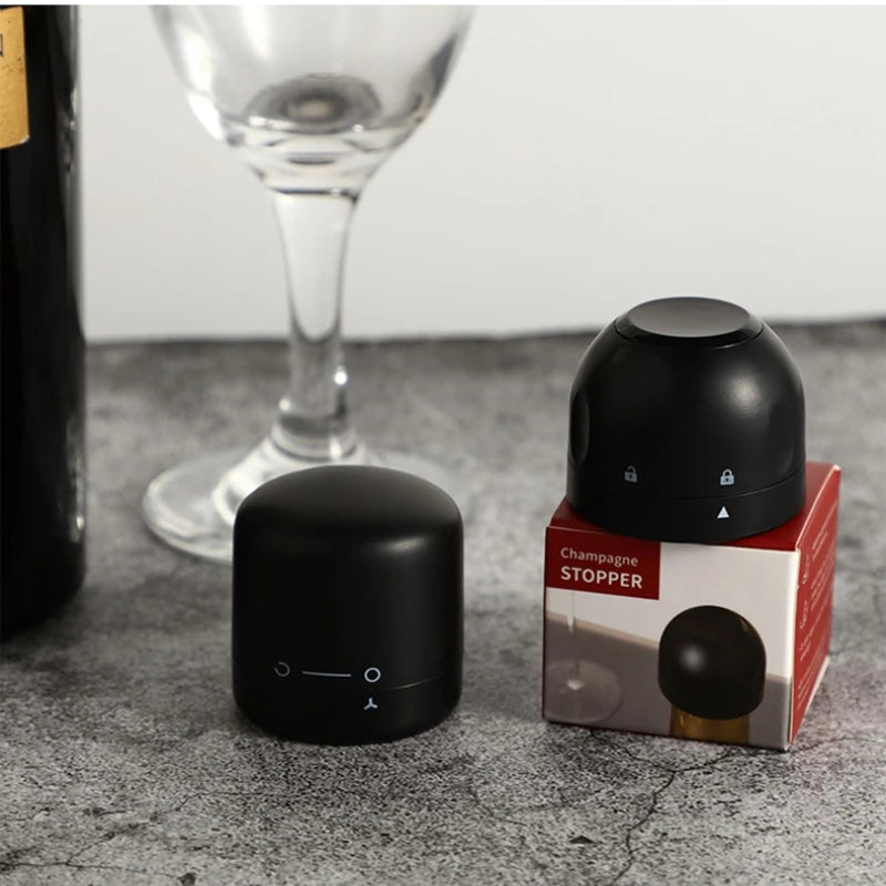 Reusable Vacuum Wine & Champagne Bottle Stoppers – Leak-Proof Wine Bottle Stopper Babs