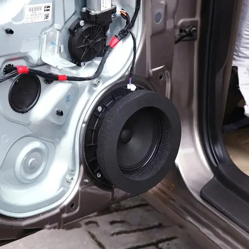 2pcs 6.5" Car Door Speaker Foam Bass Ring Sound Insulation Pad Car Speaker Foam Ring Babs